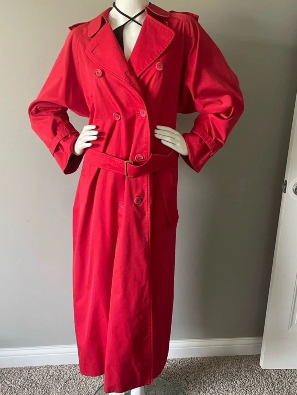 Vintage Burberrys Double Breasted Trench Coat With Removable Wool Nova Liner - Picture 1 of 14